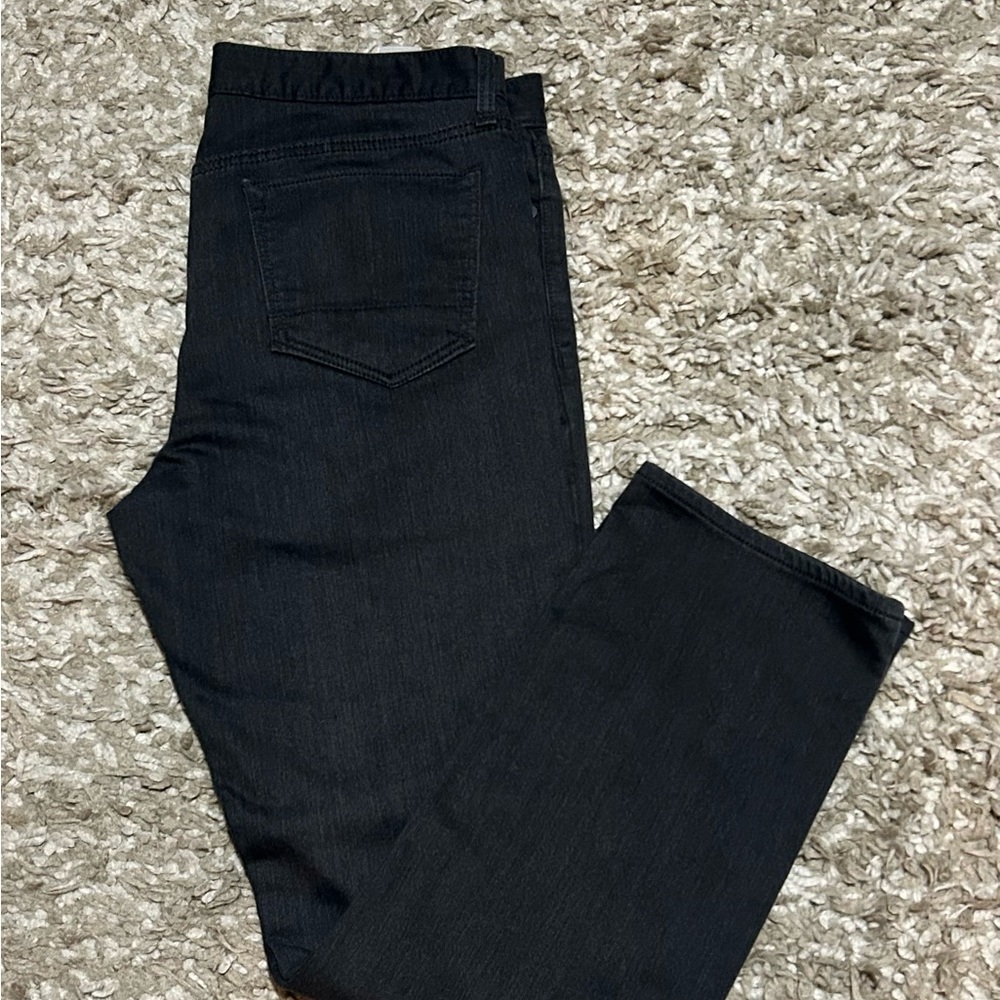 Men’s Banana Republic, Travel jeans, charcoal heat (color), slim fit
